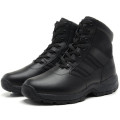 Genuine Leather Black Police Tactical Safety Boots (1866)